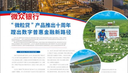 微众银行 “微粒贷”产品推出十周年 蹚出数字普惠金融新路径