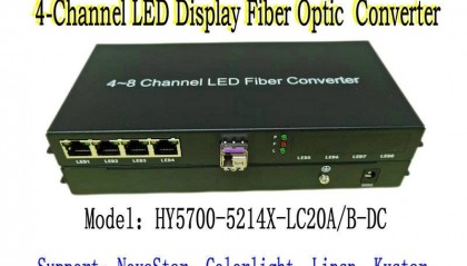 Hanyuan Gaoke‘s Desktop 4‑Channel LED Display Fiber Optic Transceiver – An Efficiency Revolution Tool for LED Display Integrators