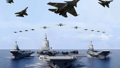 辽宁舰亮剑第二岛链，火力碾压吓退美航母，周边宵小连夜改策略