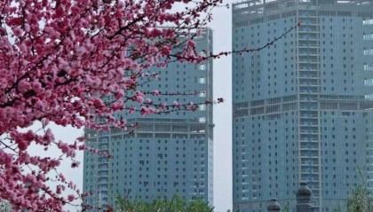 商丘市金融中心工程进展 3月28日