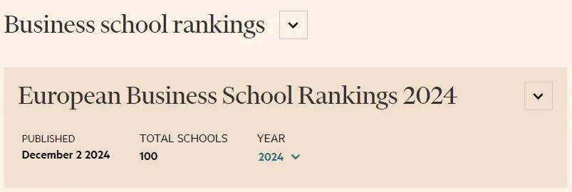 重要参考!《金融时报》2024英国最佳商学院排名!